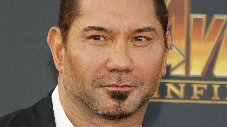 Dave Bautista close up, smiling