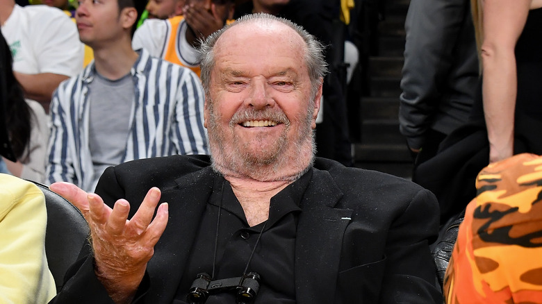 Jack Nicholson at a basketball game