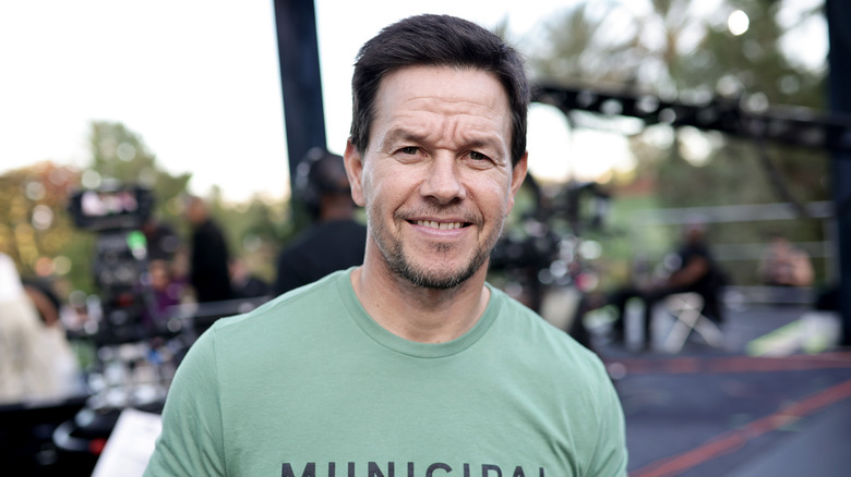 Mark Wahlberg wearing green