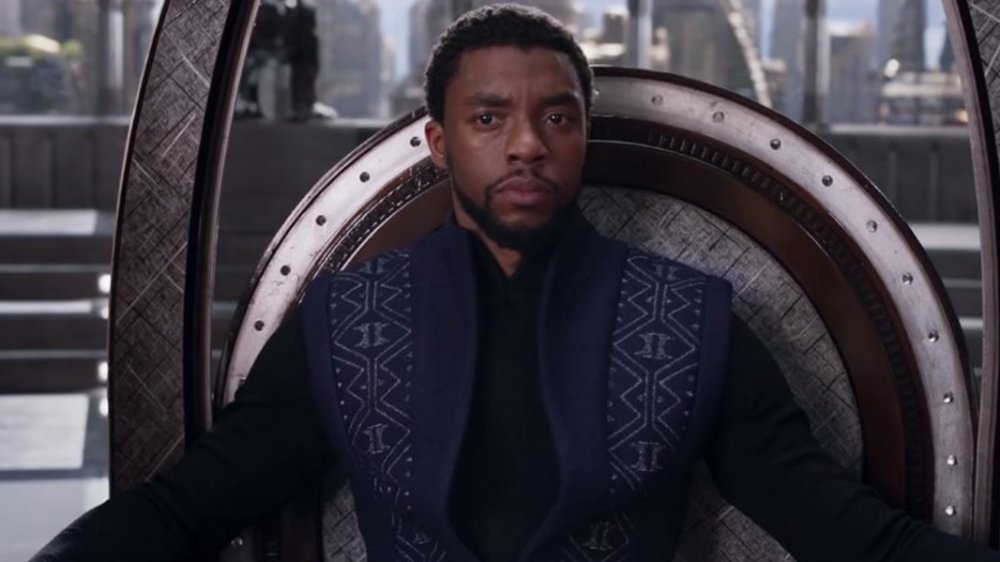 Chadwick Boseman as T'Challa in Black Panther