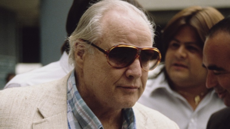 Marlon Brando wearing sunglasses