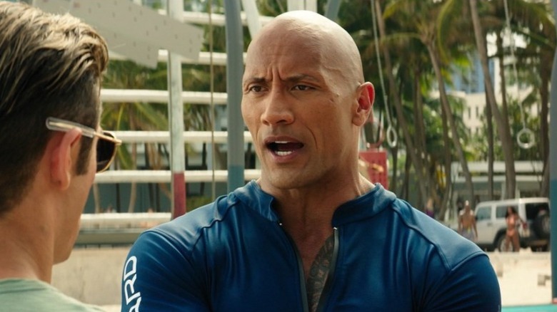 Dwayne Johnson talking