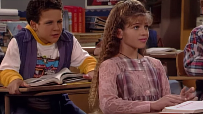 Topanga sitting in classroom