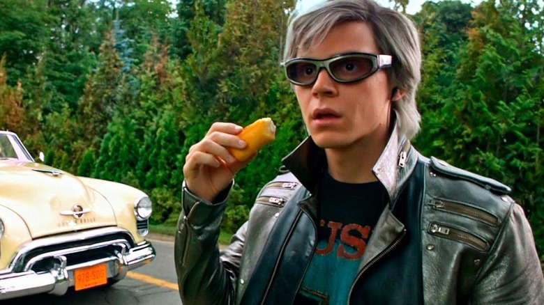 Quicksilver eats a Twinkie