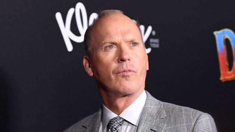 Michael Keaton looks pensive