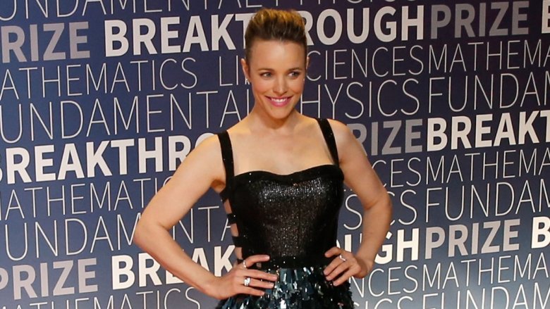 Rachel McAdams posing at event