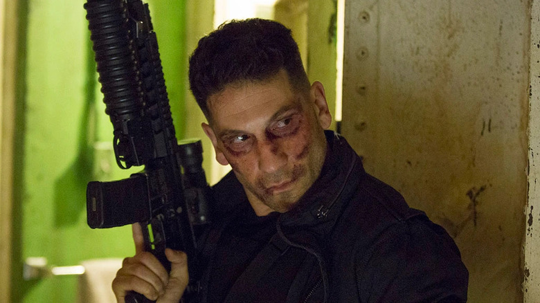 The Punisher eyes his target