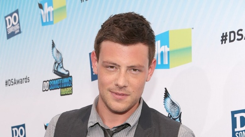 Cory Monteith on red carpet