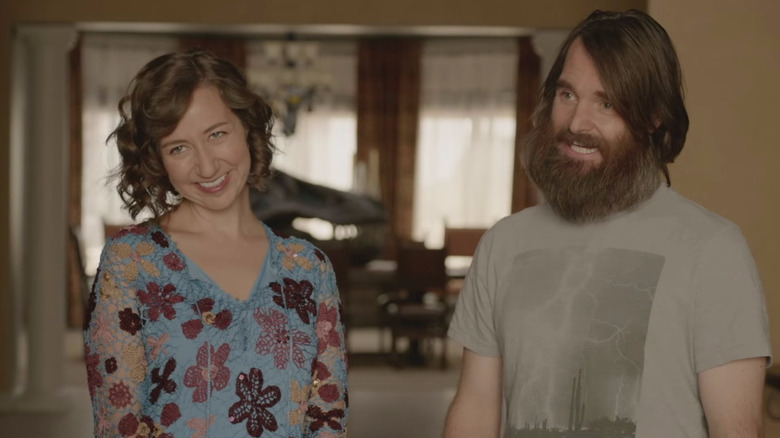 Will Forte and Kristen Schaal smiling