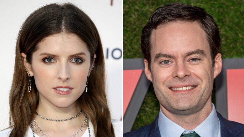 Anna Kendrick and Bill Hader posing