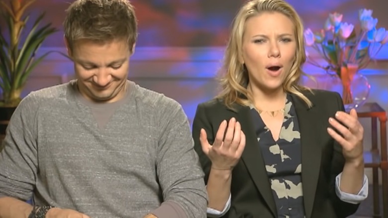 Scarlett Johansson Jeremy Renner interview