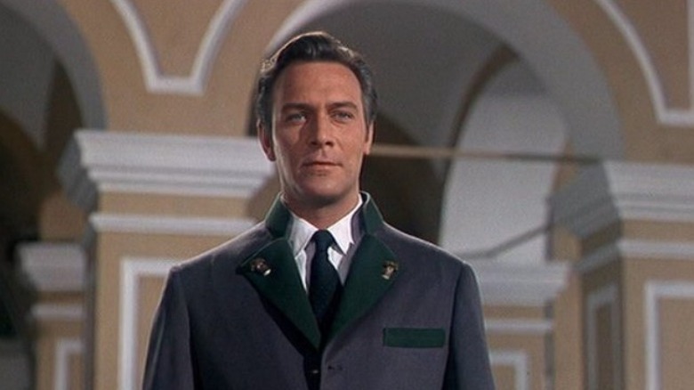 Baron von Trapp smiling