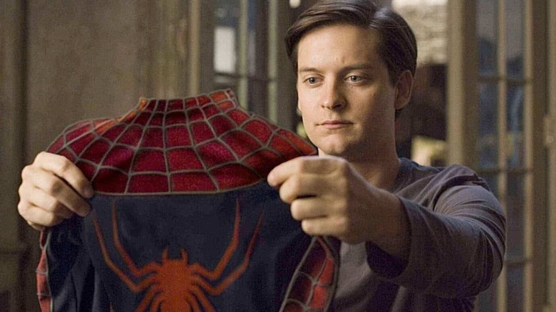 Toby Maguire as Peter Parker.