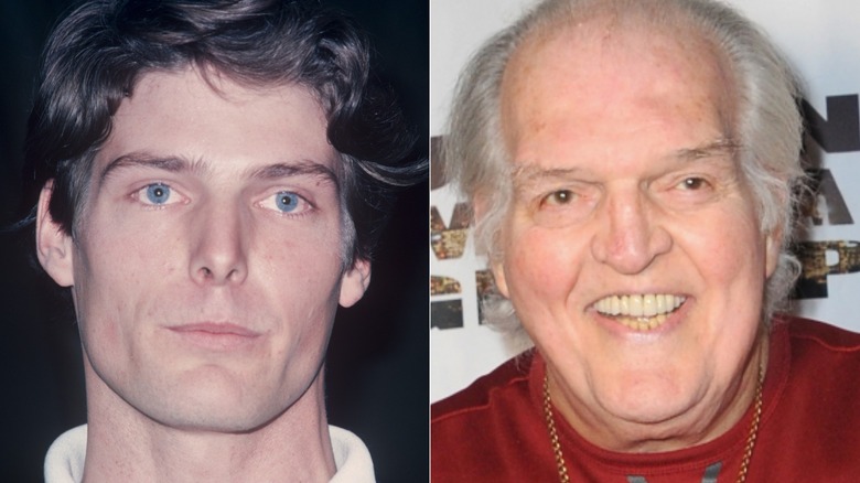 Christopher Reeve reacts as Jack O'Halloran smiles