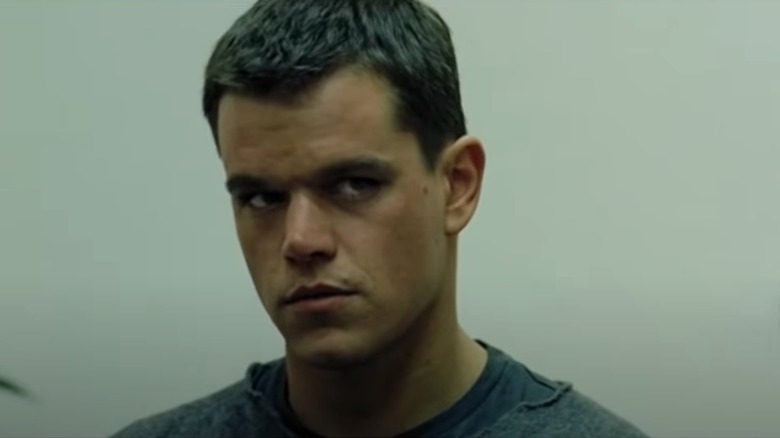 Jason Bourne glaring