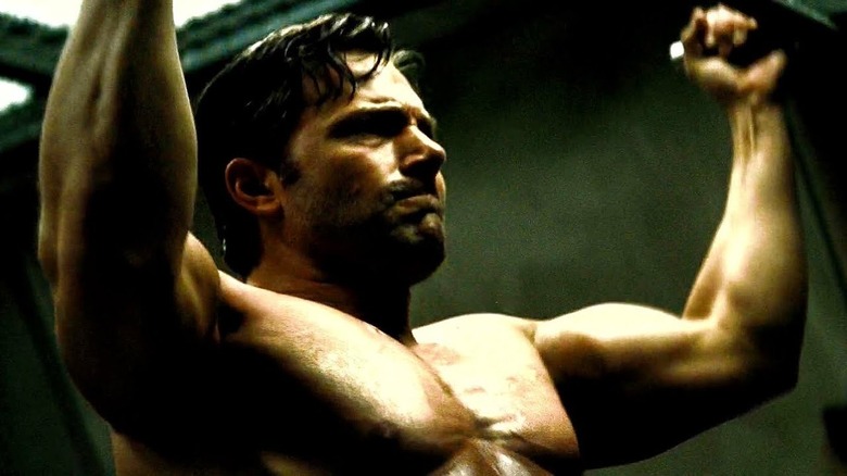 Bruce Wayne working out