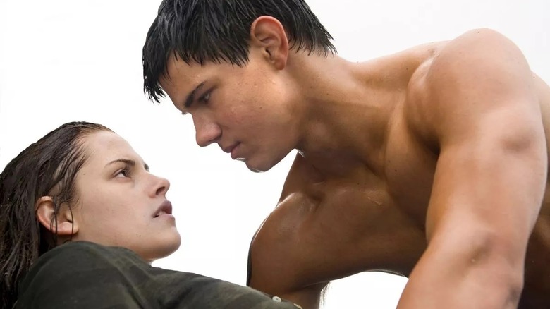 Jacob Black shirtless with Bella