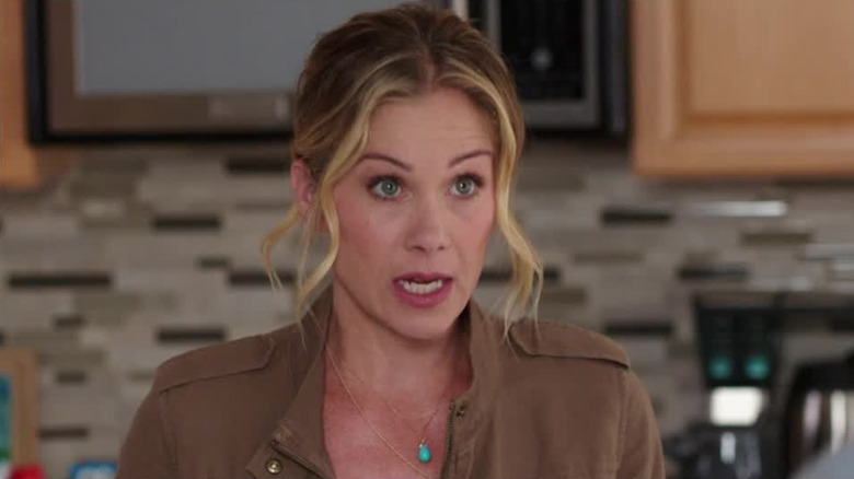 Vacation's Applegate talking sternly