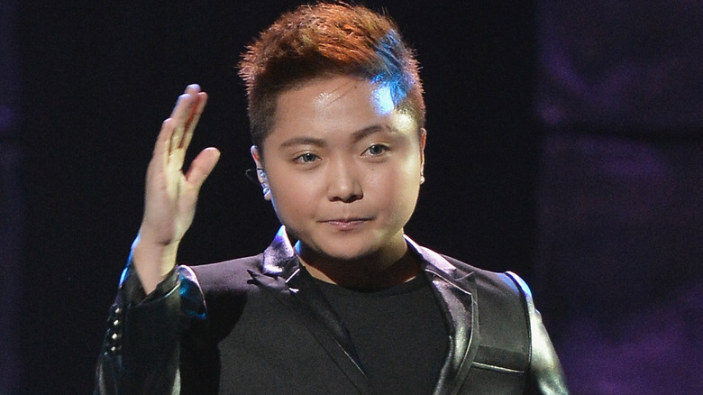 Jake Zyrus raises a hand