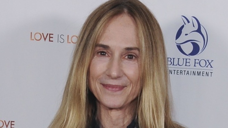 Holly Hunter closed mouth smile 