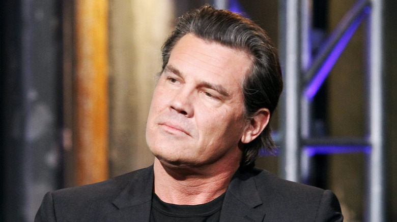 Josh Brolin looking out at audience