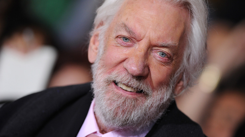 Donald Sutherland smiling