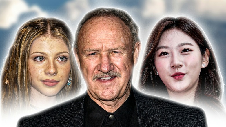 side by side photos of Kim Sae-ron, Michelle Trachtenberg, and Gene Hackman