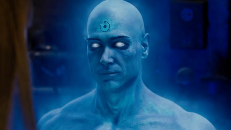 Dr. Manhattan smiles