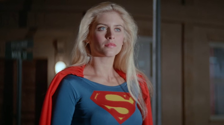 Supergirl stares ahead