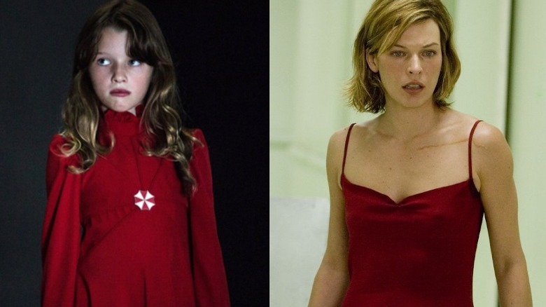 Ever Anderson and Milla Jovovich in Resident Evil: The Final Chapter