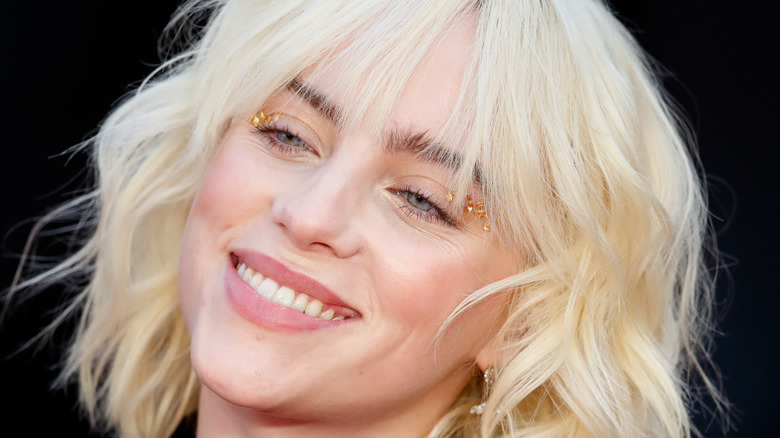 Billie Eilish smiles