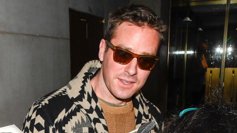 Armie Hammer wearing sunglasses