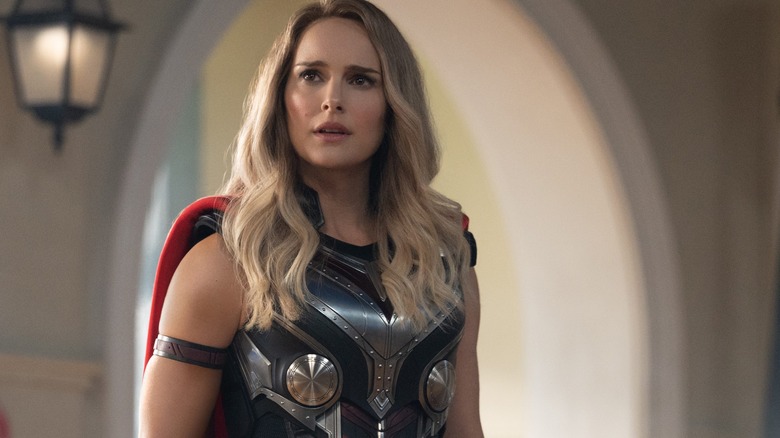 Jane Foster dressed as thor
