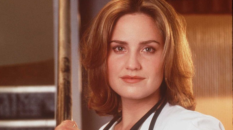 Sherry Stringfield in doctor coat