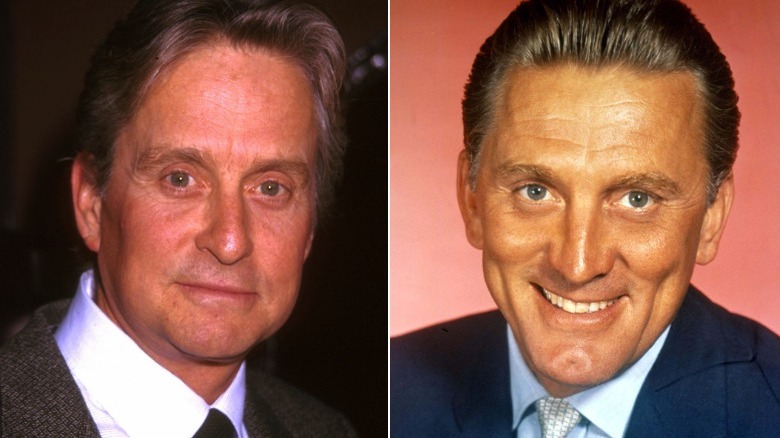 Michael and father Kirk Douglas