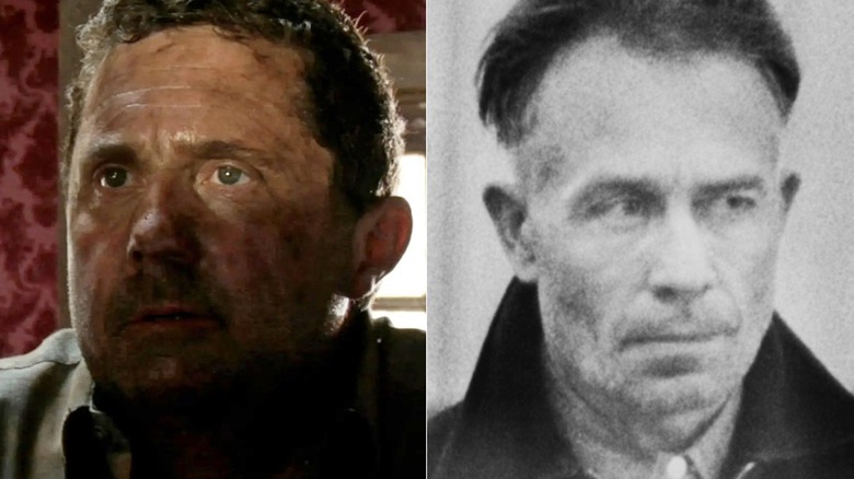 Ed Gein glares and turns his head