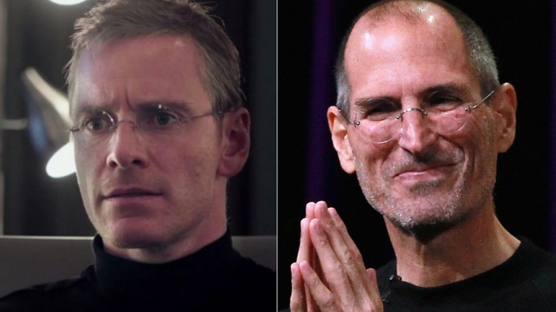 Michael Fassbender and Steve Jobs