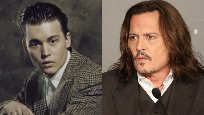 Johnny Depp then and now