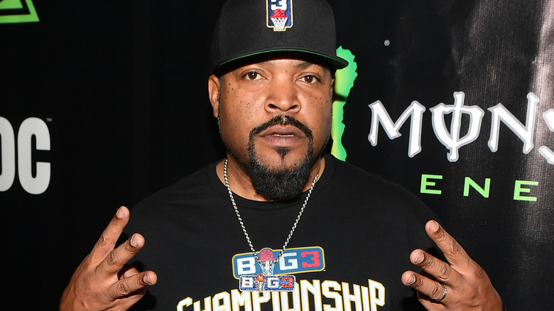 Ice Cube poses at an event