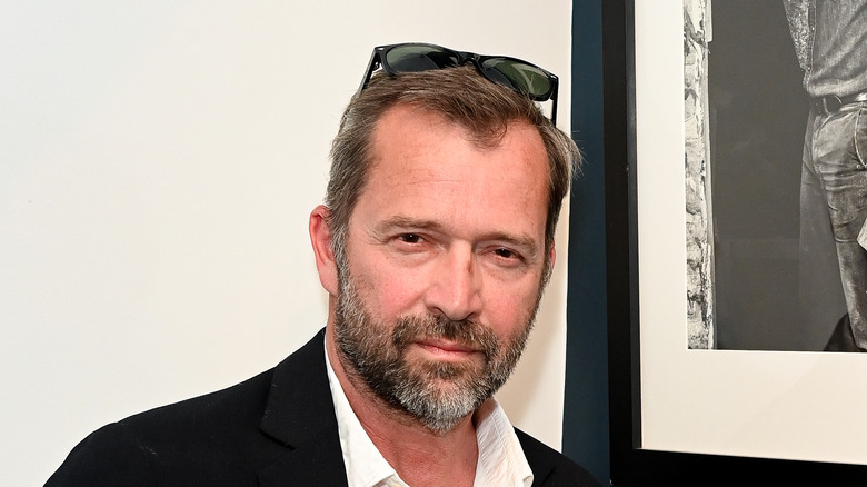 James Purefoy wears sunglasses