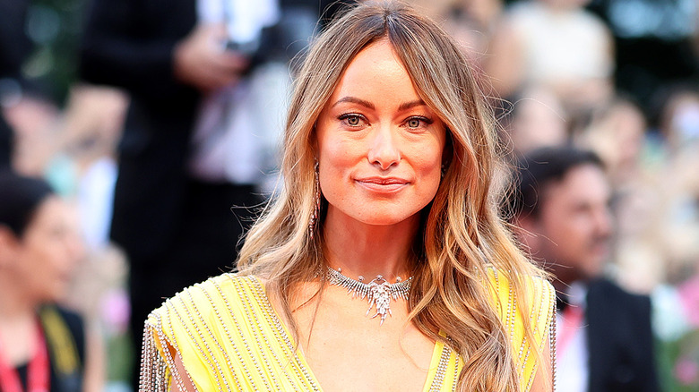 Olivia Wilde wears a necklace