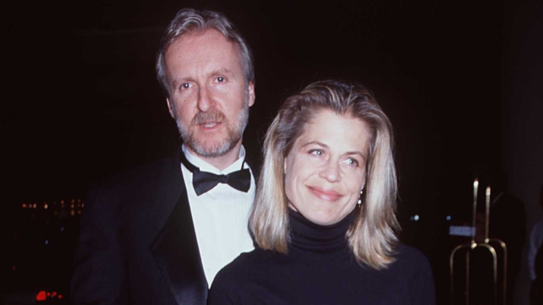 James Cameron and Linda Hamilton