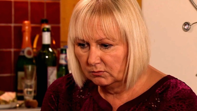 Eileen Grimshaw looking sad