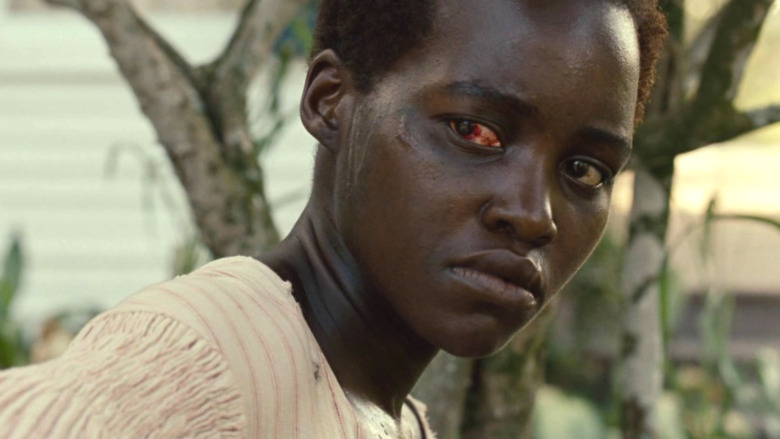 Lupita Nyong'o with red eye 