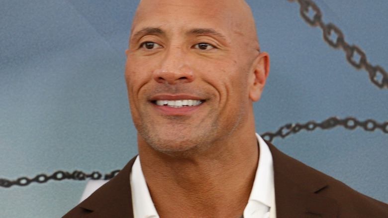 Dwayne Johnson smiling