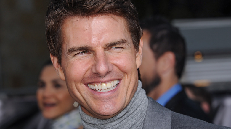 Tom Cruise smiles