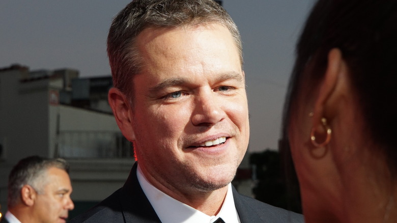 Matt Damon on the red carpet