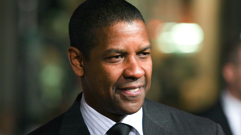 Denzel Washington on the red carpet