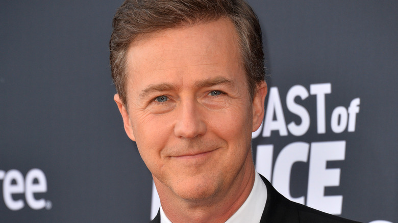 Ed Norton on the red carpet