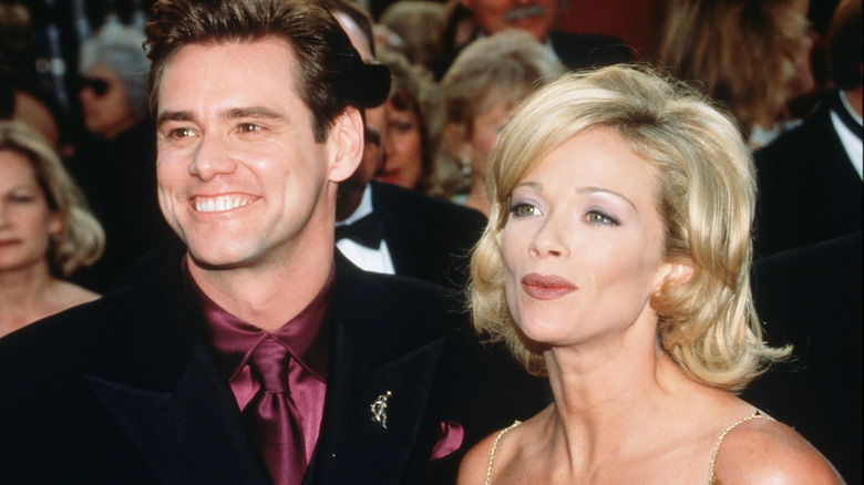 Carrey and Lauren Holly at the Oscars